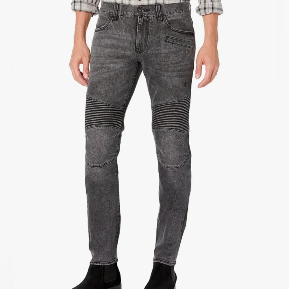 A/X J27 Skinny Biker Stretch Jean Sz 28 Faded Black/Grey